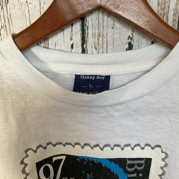 Vintage 90s Bill Clinton ENCORE! Saxophone ReElection Shirt Large Danny Boy - Picture 5 of 5